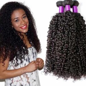 Cabelo Humano cacheado afro tamanho 40 centímetros pacote com 100 gramas